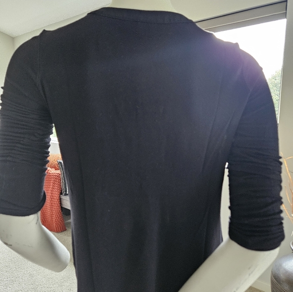 EUC Size Small INC International Concepts Black Blouse - Picture 4 of 9